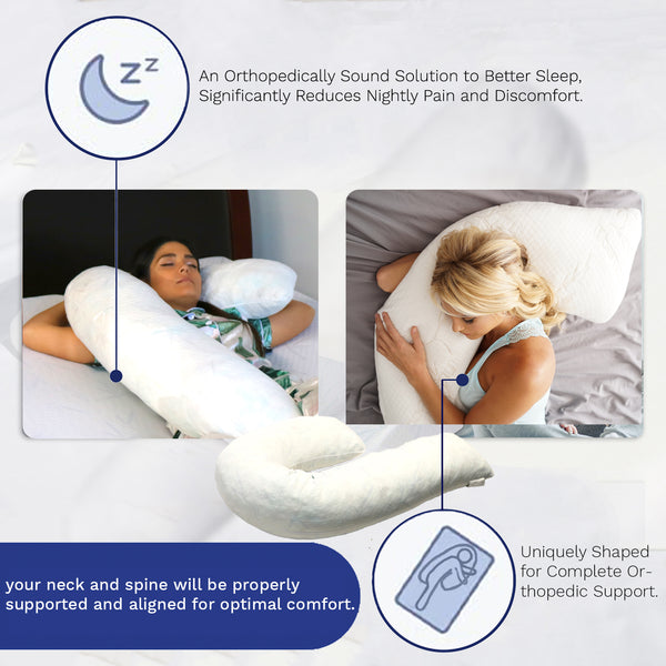 Align Spine Pregnancy Body Pillows Memory Foam Knee Pillow for