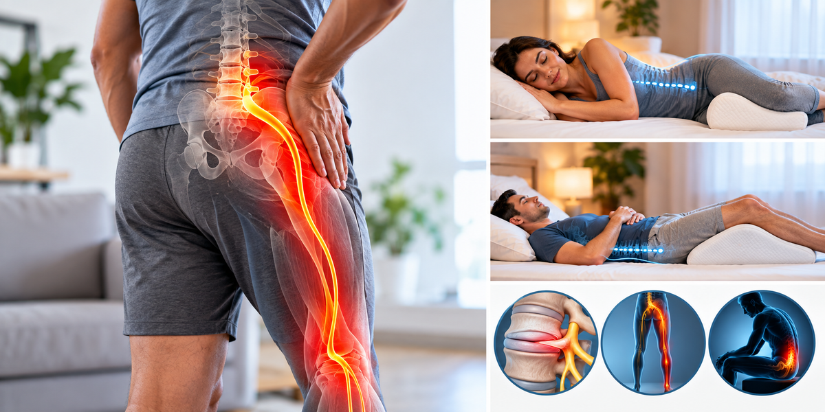 Sciatica: Causes, Symptoms, Relief & How to Sleep With It